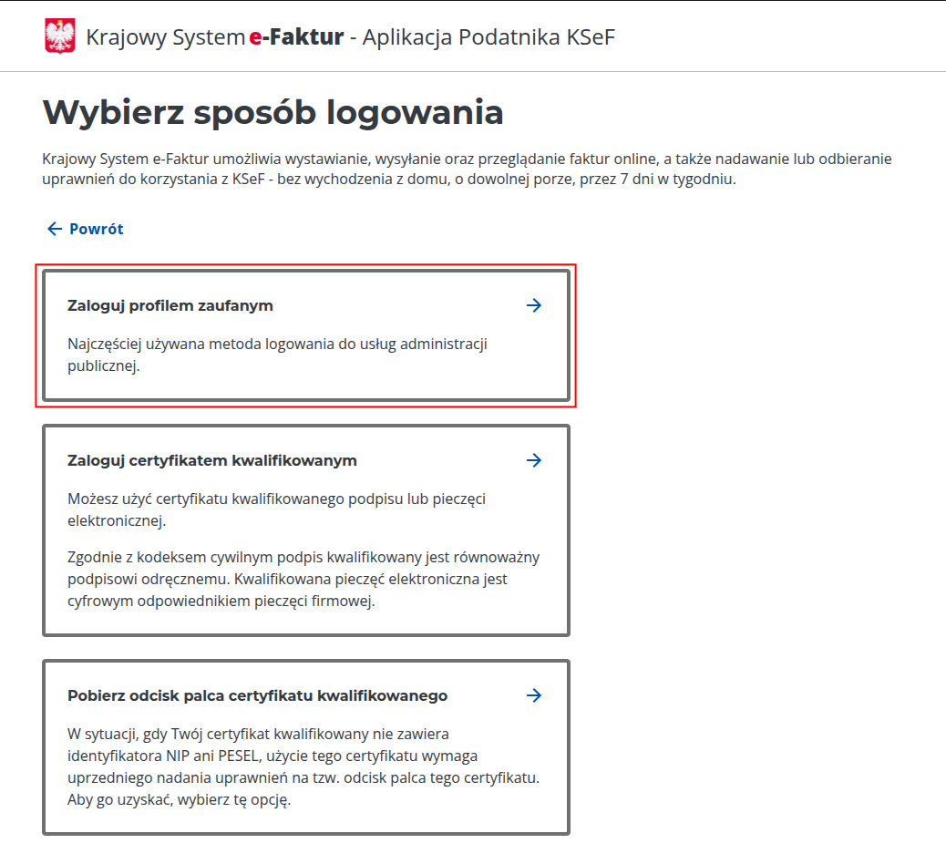 Logowanie do KSEF #2